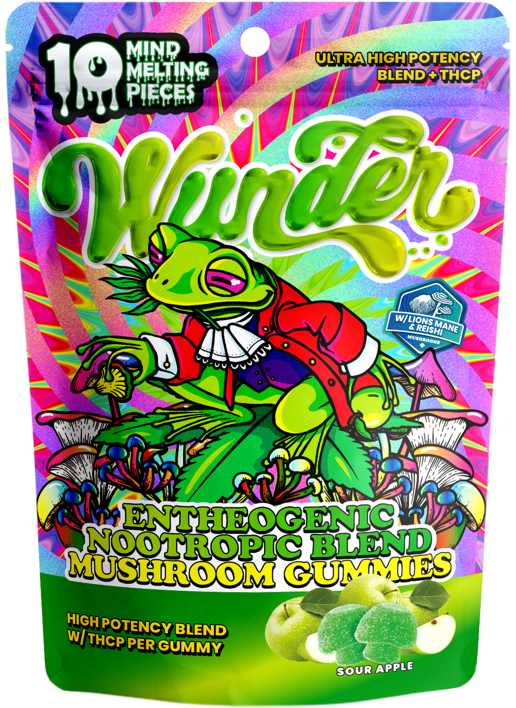 WUNDER MUSHROOM GUMMIES 10PC POUCH