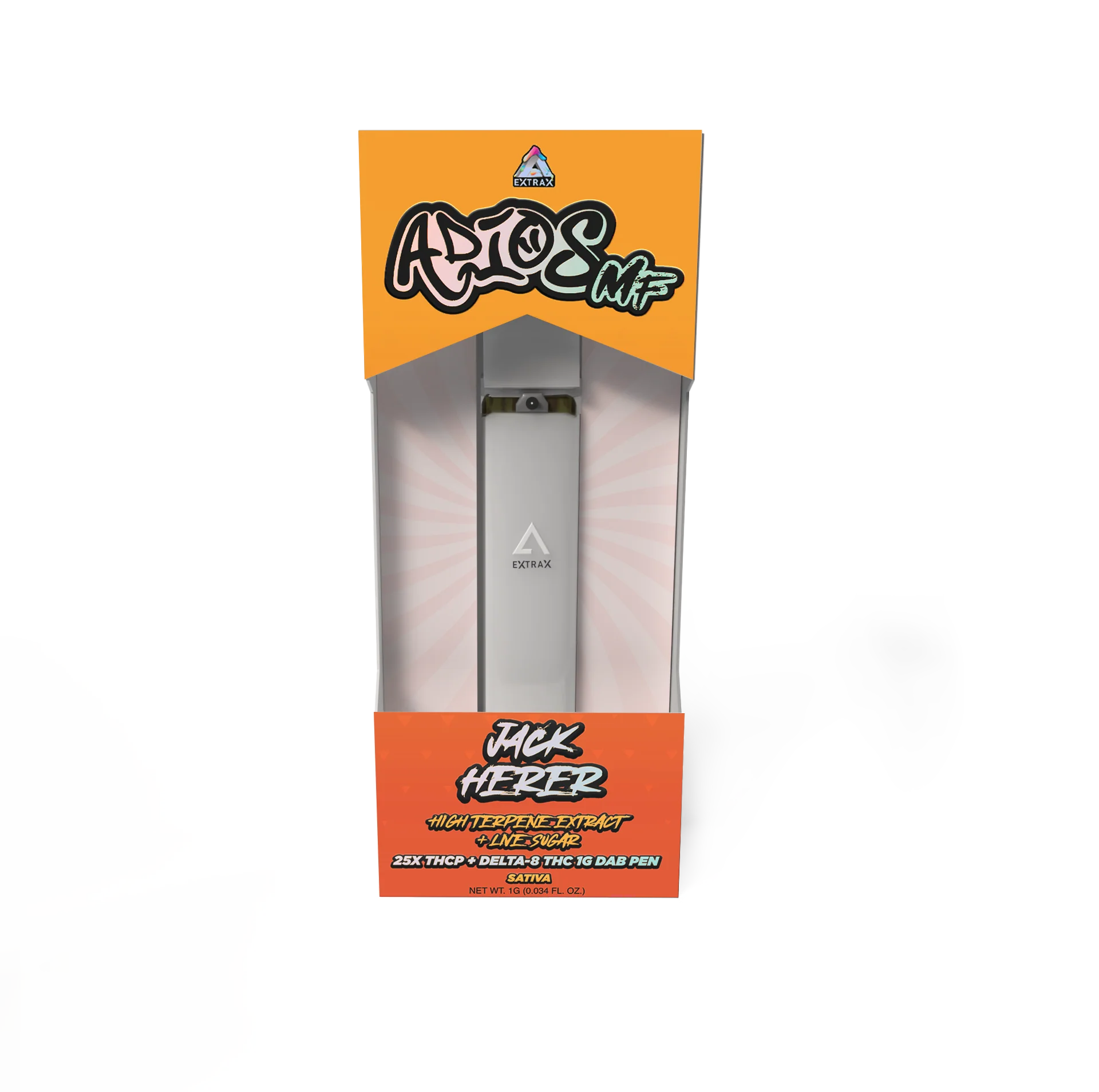 EXTRAX ADIOS MF BLEND THCP + D8 1 GRAM DAB PEN