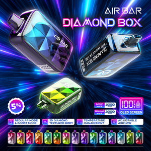 AIR BAR DIAMOND BOX 20000 PUFFS DISPOSABLE (10CT/DISPLAY)