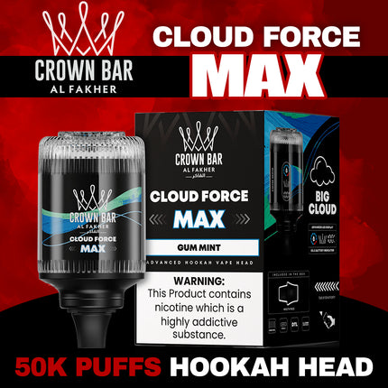 AL FAKHER CROWN BAR HOOKAH HEAD 50K PUFFS