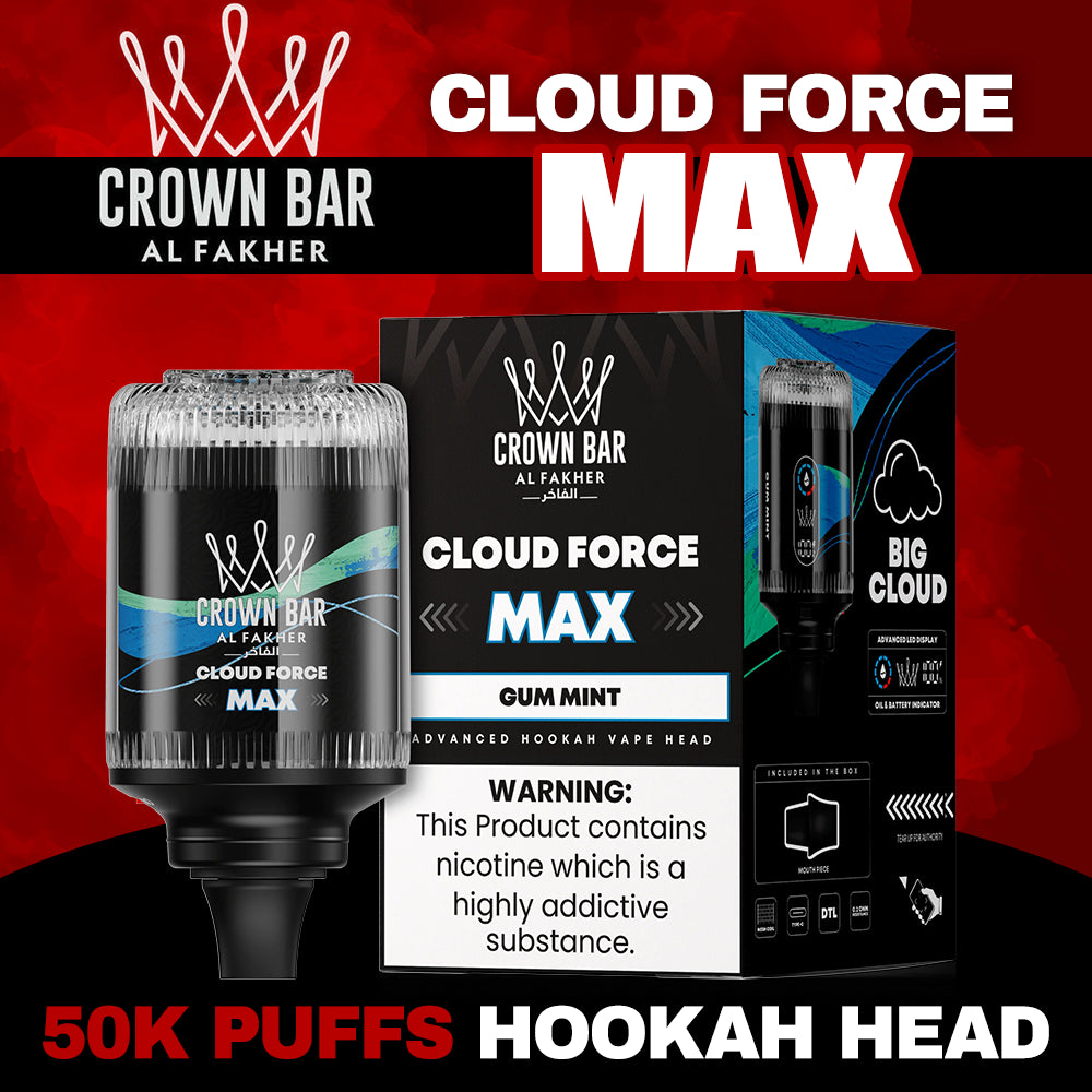 AL FAKHER CROWN BAR HOOKAH HEAD 50K PUFFS Rising Wholesale Inc. AL FAKHER CROWN BAR HOOKAH HEAD 50K PUFFS Rising Wholesale Inc.