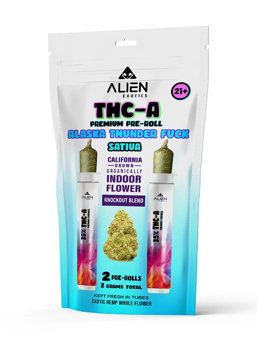 ALIEN EXOTICS THCA PRE-ROLL KNOCKOUT BLEND (2X1.5G EACH)