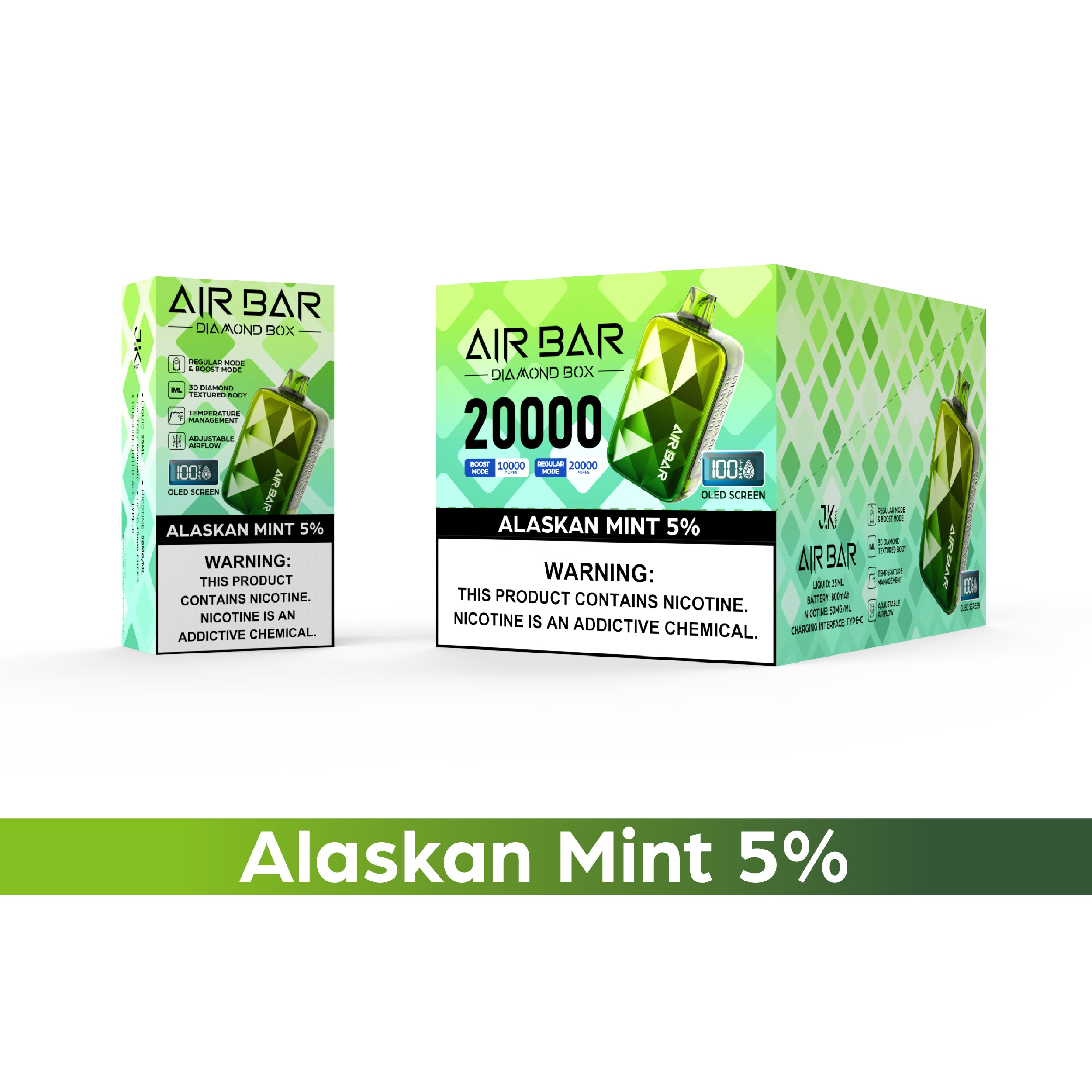 AIR BAR DIAMOND BOX 20000 PUFFS DISPOSABLE (10CT/DISPLAY)