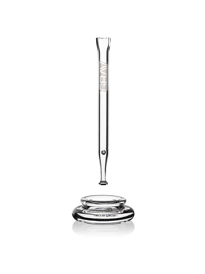 GRAV QUARTZ VAPE STRAW W/ DAB DISH