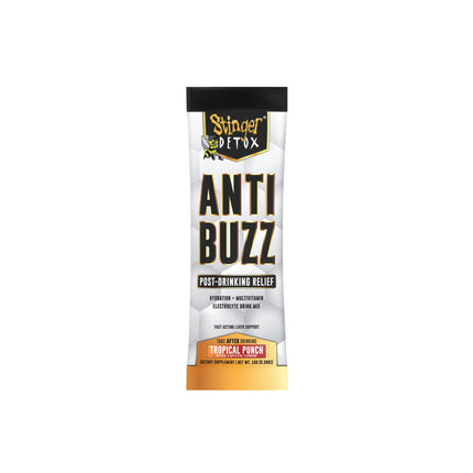 STINGER ANTI BUZZ + ELECTROLYTES MIX STICKS (6 PACK) | TROPICAL PUNCH