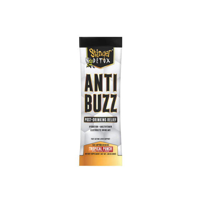 STINGER ANTI BUZZ + ELECTROLYTES MIX STICKS (6 PACK) | TROPICAL PUNCH