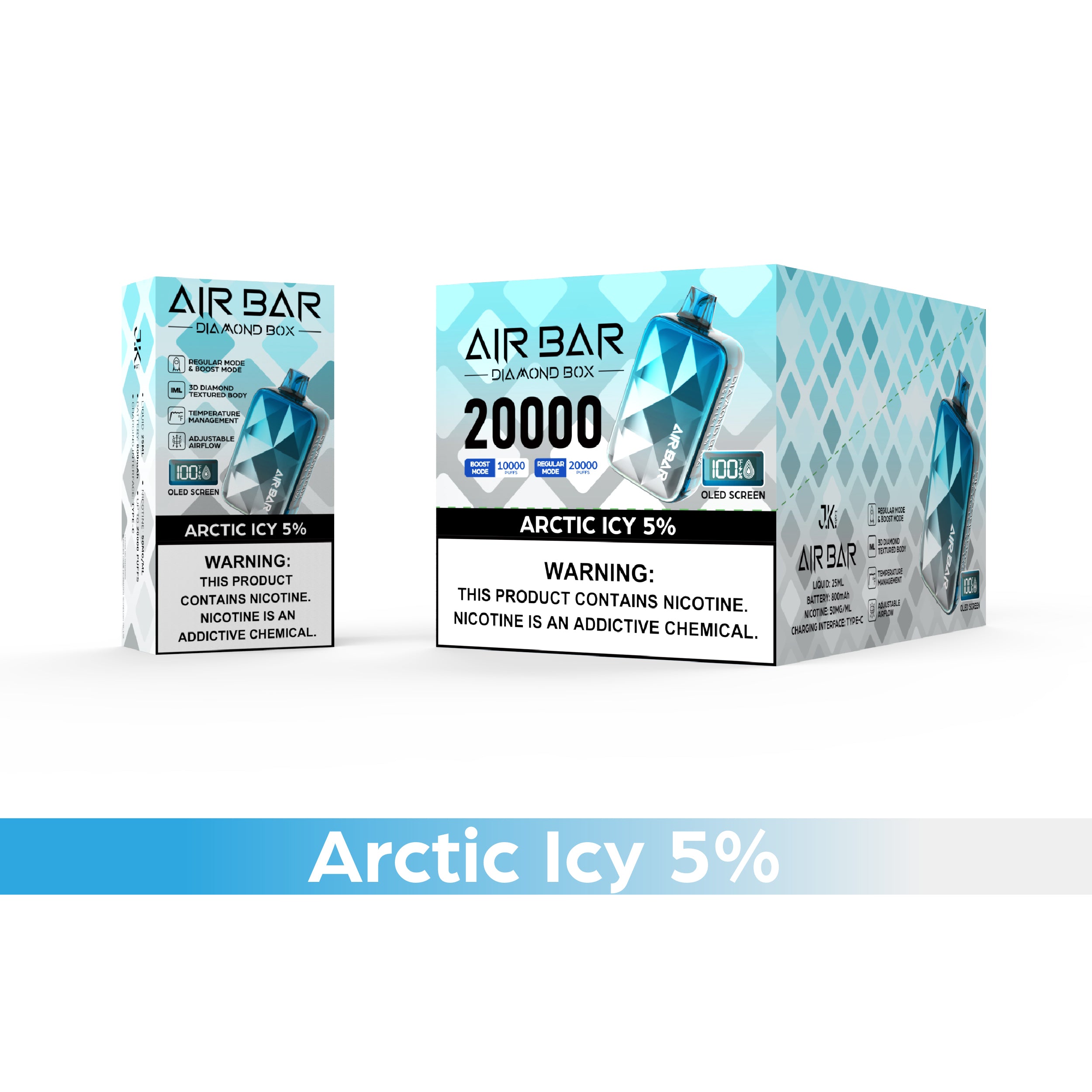 AIR BAR DIAMOND BOX 20000 PUFFS DISPOSABLE (10CT/DISPLAY)