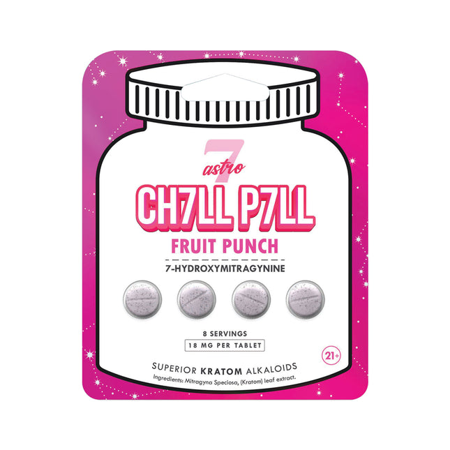 ASTRO 7 CH7LL PILL 7-HYDROXYMITRAGYNINE 18MG PER TAB (4CT PACK)