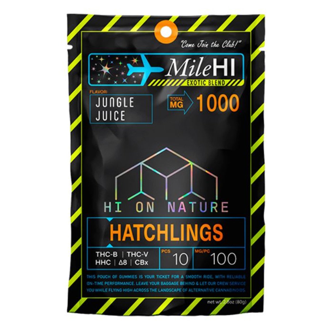 HI ON NATURE MILE HI HATCHLINGS 100MG/GUMMY 1000MG/BAG | JUNGLE JUICE