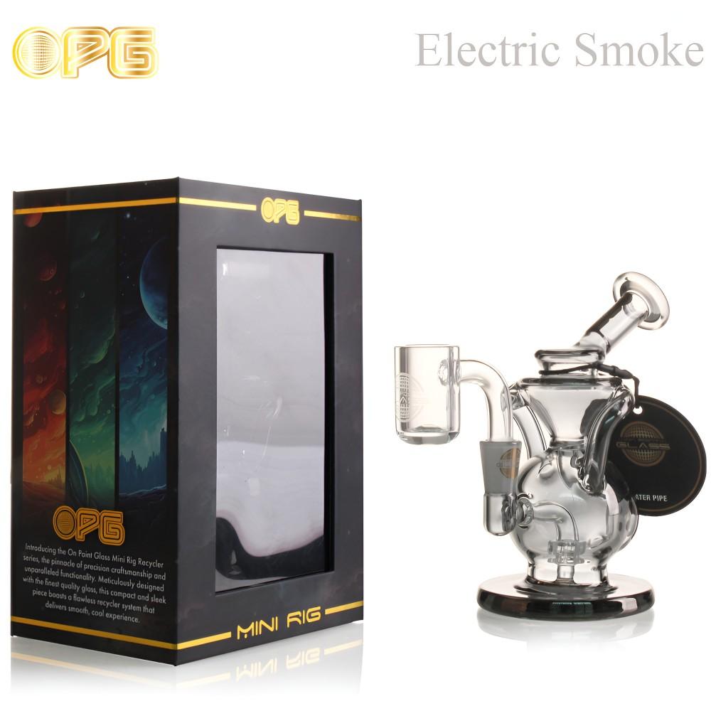 OPG - MINI RIG SERIES 5" CIRCULAR-FLASK RECYCLER W/ BANGER ELECTRIC SMOKE 750250841860