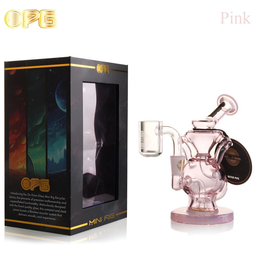OPG - MINI RIG SERIES 5" CIRCULAR-FLASK RECYCLER W/ BANGER PINK 750250841822