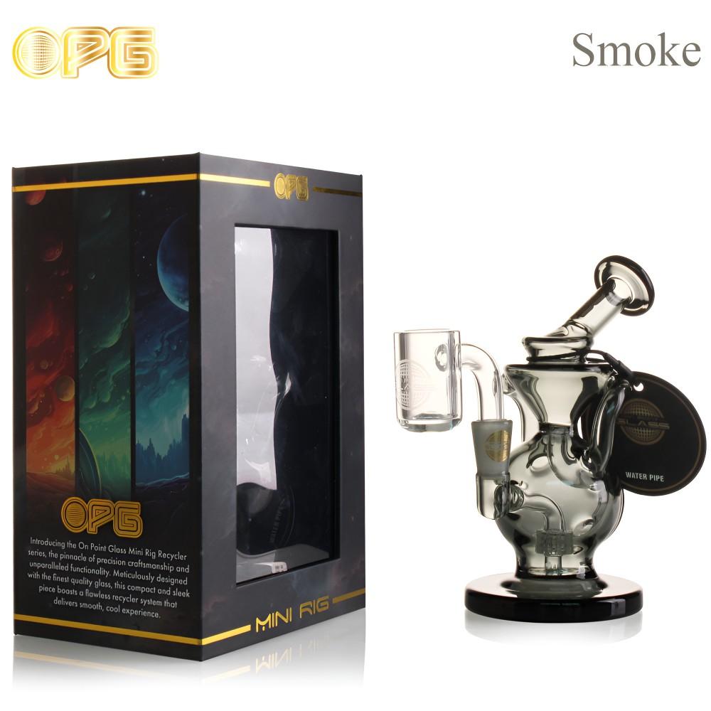 OPG - MINI RIG SERIES 5" CIRCULAR-FLASK RECYCLER W/ BANGER SMOKE 750250841853