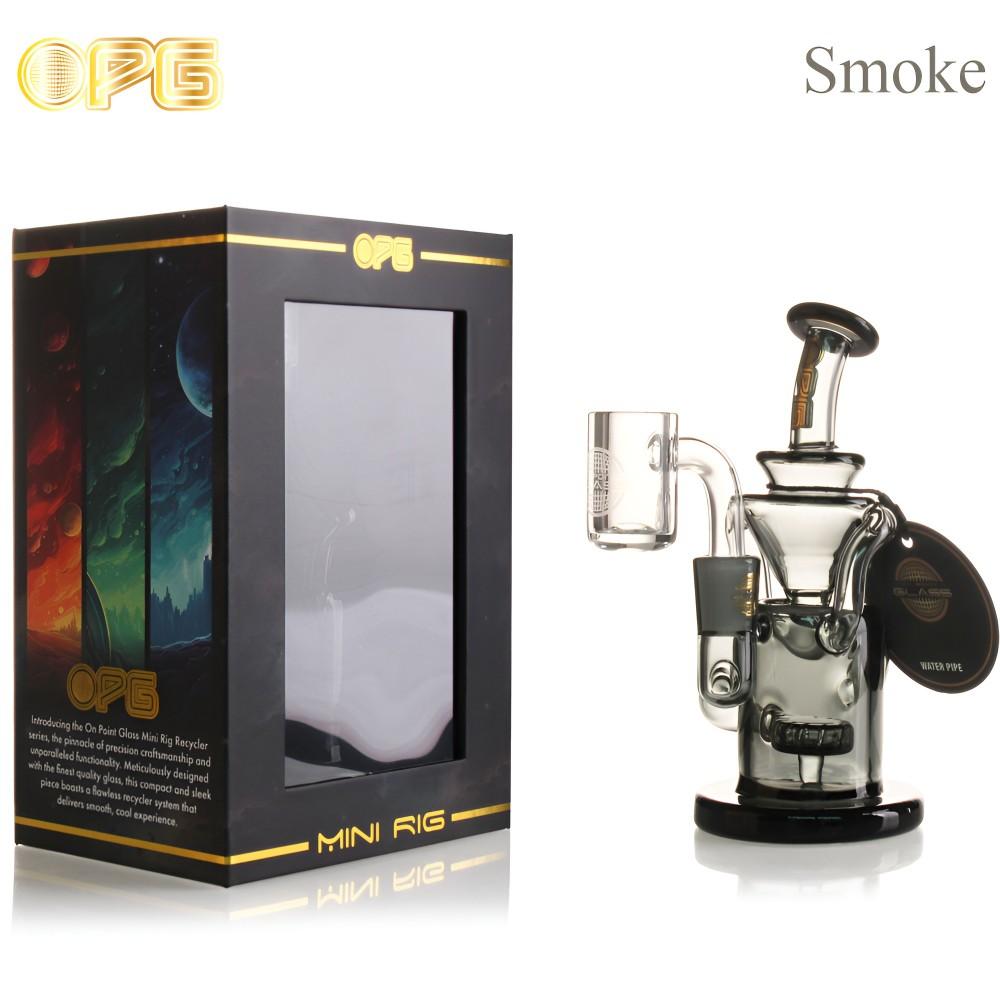 OPG MINI RIG SERIES 5" CHRONOGRAPH MATRIX PERC RECYCLER W/ BANGER SMOKE 750250842096