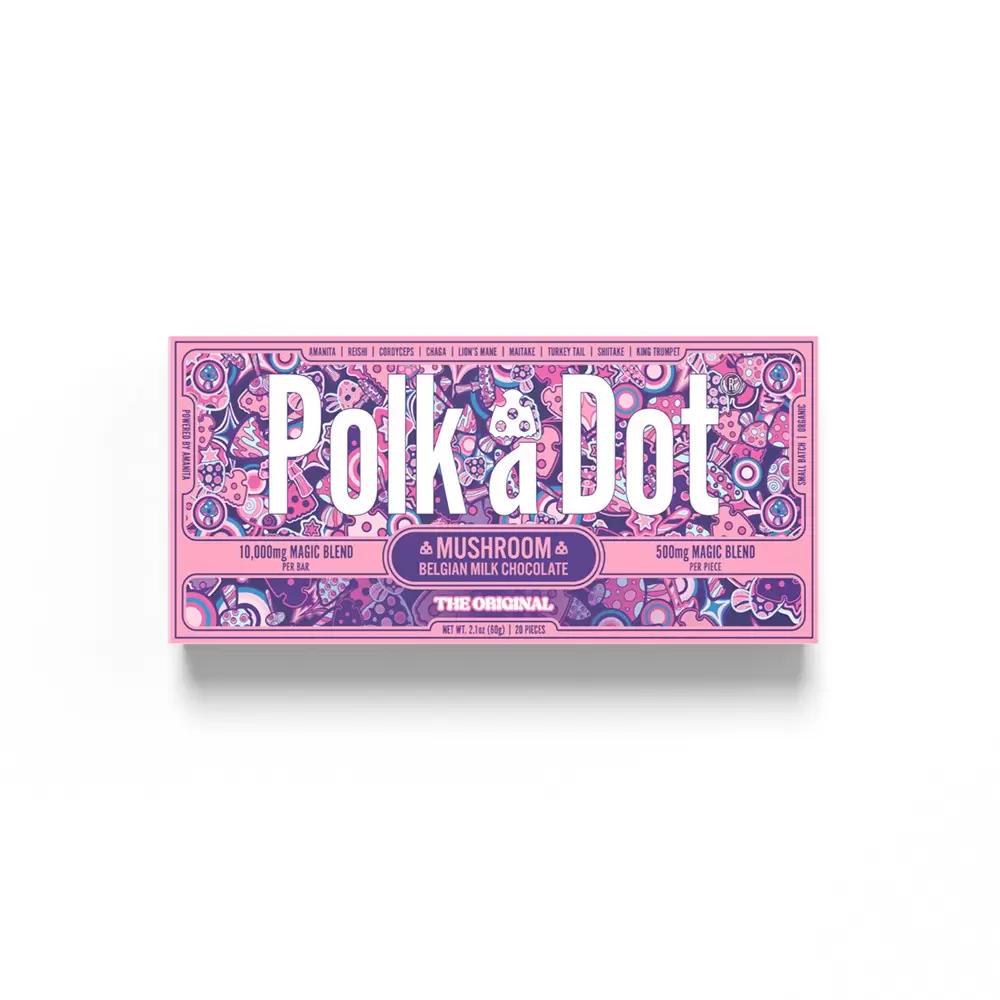 POLKADOT AMANITA MUSHROOM CHOCOLATE BAR 10000MG/BAR THE ORIGINAL 684646686585