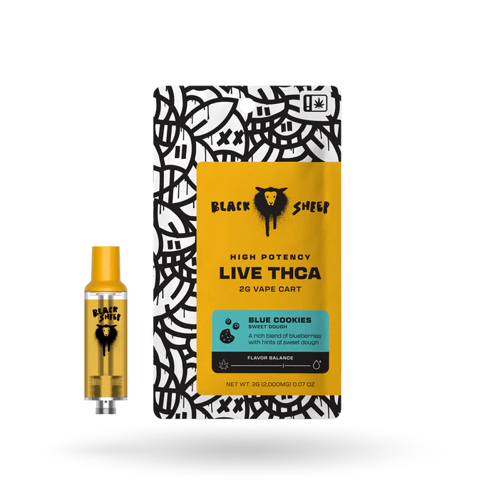 BLACK SHEEP HIGH POTENCY LIVE THCA 2G CART