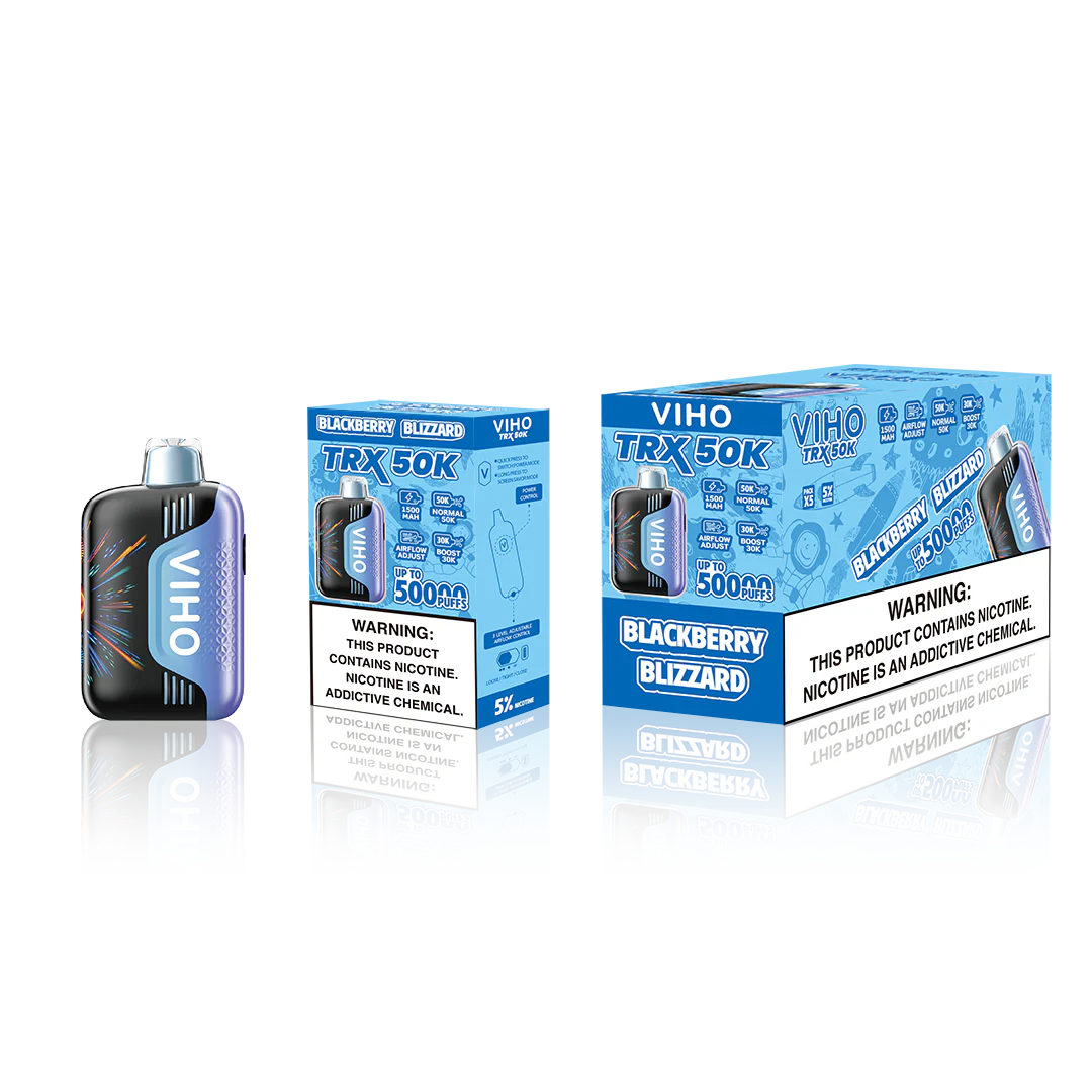 VIHO TRX 50K PUFFS 5% DISPOSABLE (5CT DISPLAY)