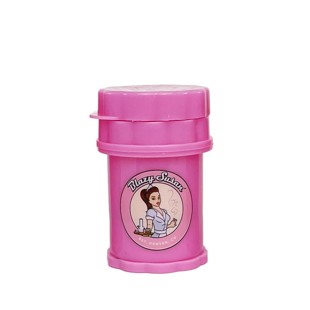 BLAZY SUSAN X HERB SAVER 4 PART MINI GRINDER (12CT DISPLAY)
