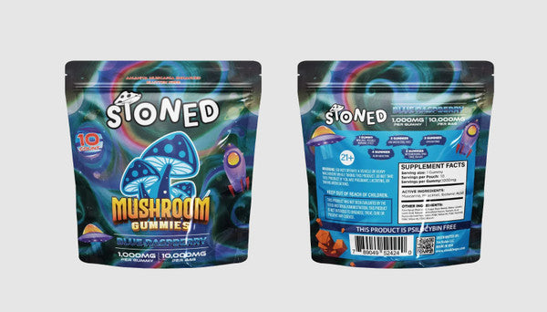 STONED 10000MG BLUE LOTUS + WHITE LOTUS GUMMY BAG (10CT BAG)