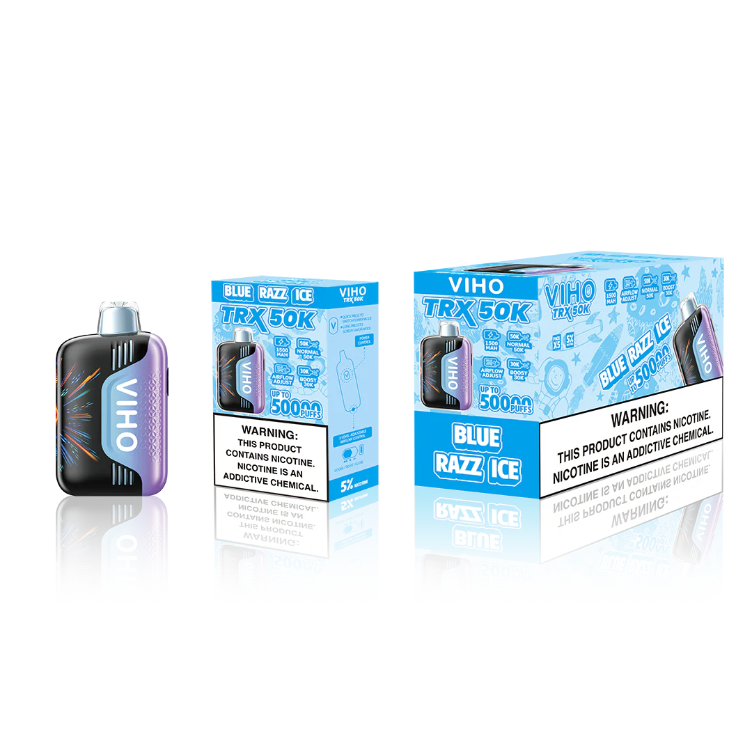 VIHO TRX 50K PUFFS 5% DISPOSABLE (5CT DISPLAY)