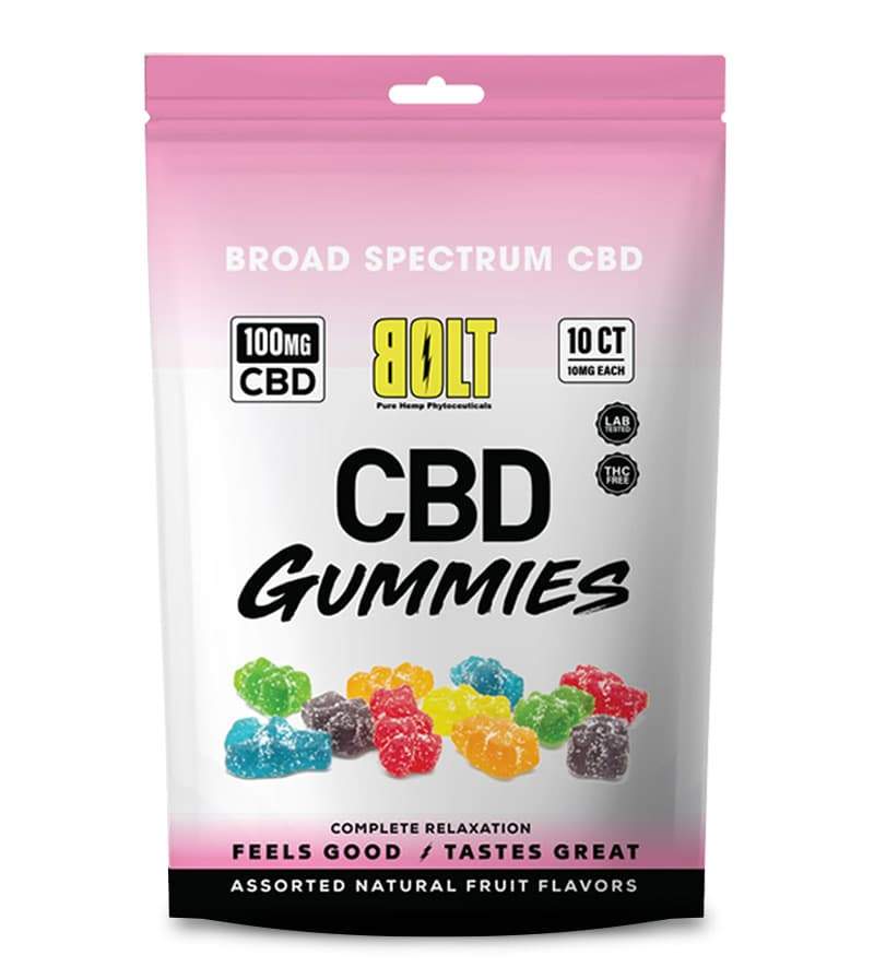 BOLT CBD GUMMIES 100MG BAG 15CT