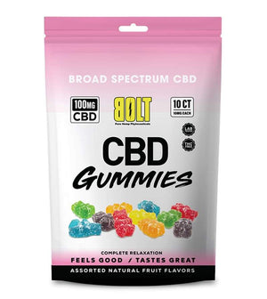 BOLT CBD GUMMIES 100MG BAG 15CT