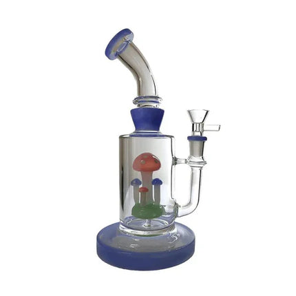 8" MUSHROOM PERC DESIGN ASSORTED COLORS WATERPIPE (VPK-WP-08)