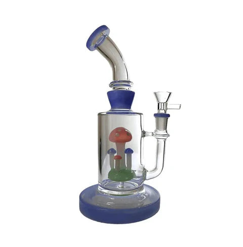 8" MUSHROOM PERC DESIGN ASSORTED COLORS WATERPIPE (VPK-WP-08)