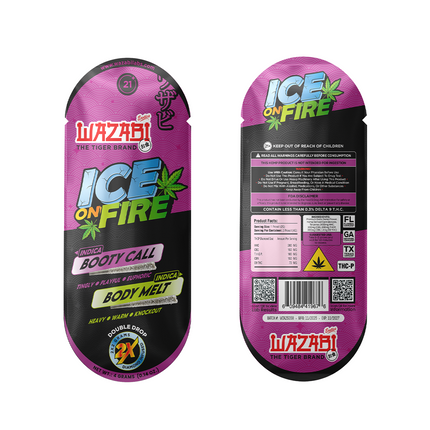WAZABI ICE ON FIRE DOUBLE DROP THC-P LIQUID DIAMOND PRE ROLLS (2 X 2 GRAM EACH)