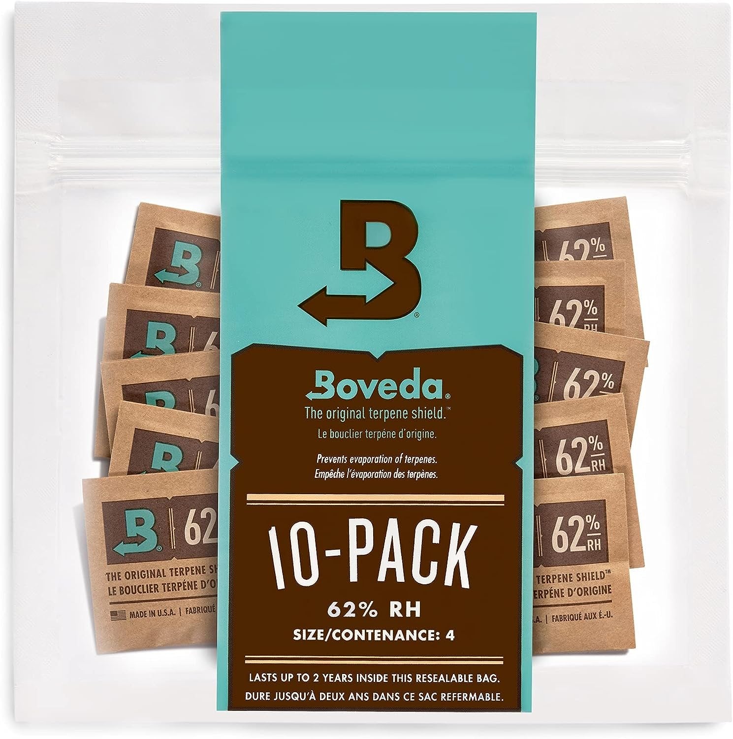 BOVEDA 62% RH HUMIDITY CONTROL SIZE 4