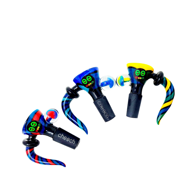 CHEECH "CANDY STRIPE WITH HORN" DESIGN BOWL (CH-BOWL-060)