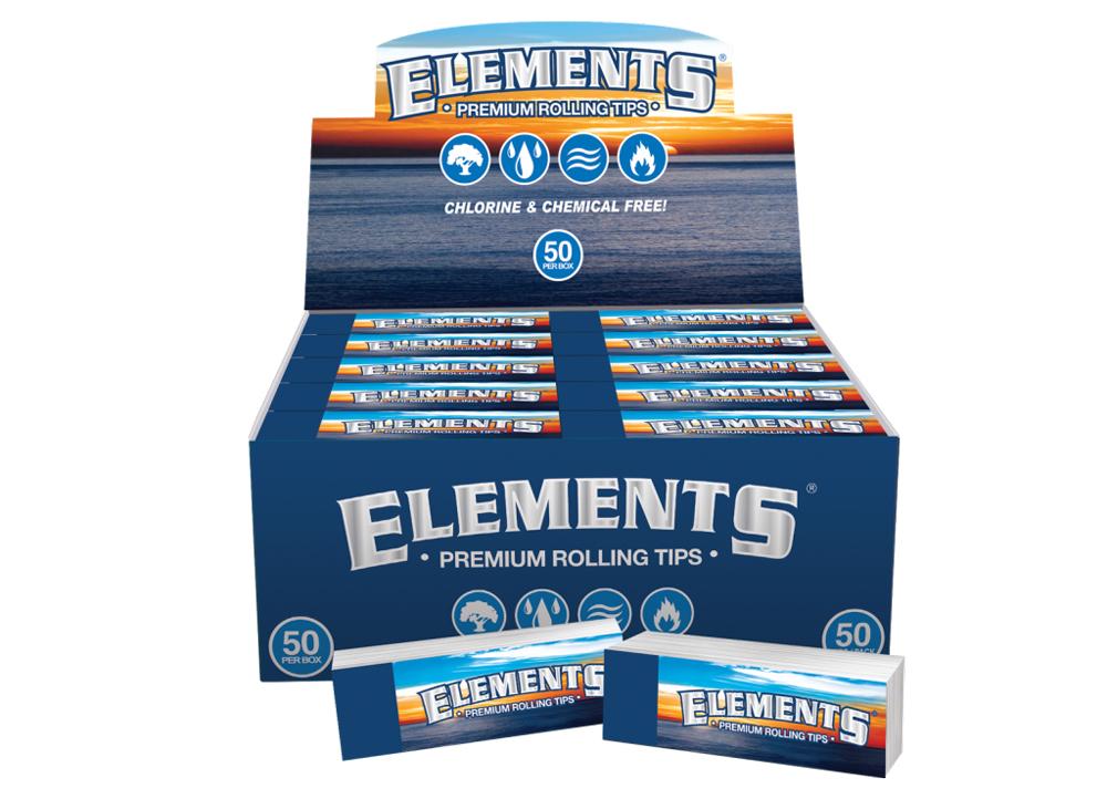 ELEMENTS PREMIUM ROLLING TIPS 50CT/BOX