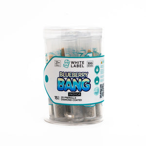 WHITE LABEL 2G DIAMOND COATED PRE ROLLS (15CT/JAR)