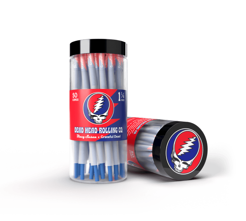 BLAZY SUSAN X GRATEFUL DEAD PRE ROLLED CONES (50CT/JAR) | 1 1/4 SIZE