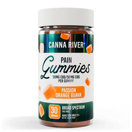 CANNA RIVER CBD PAIN GUMMIES BROAD SPECTRUM 3000MG JAR