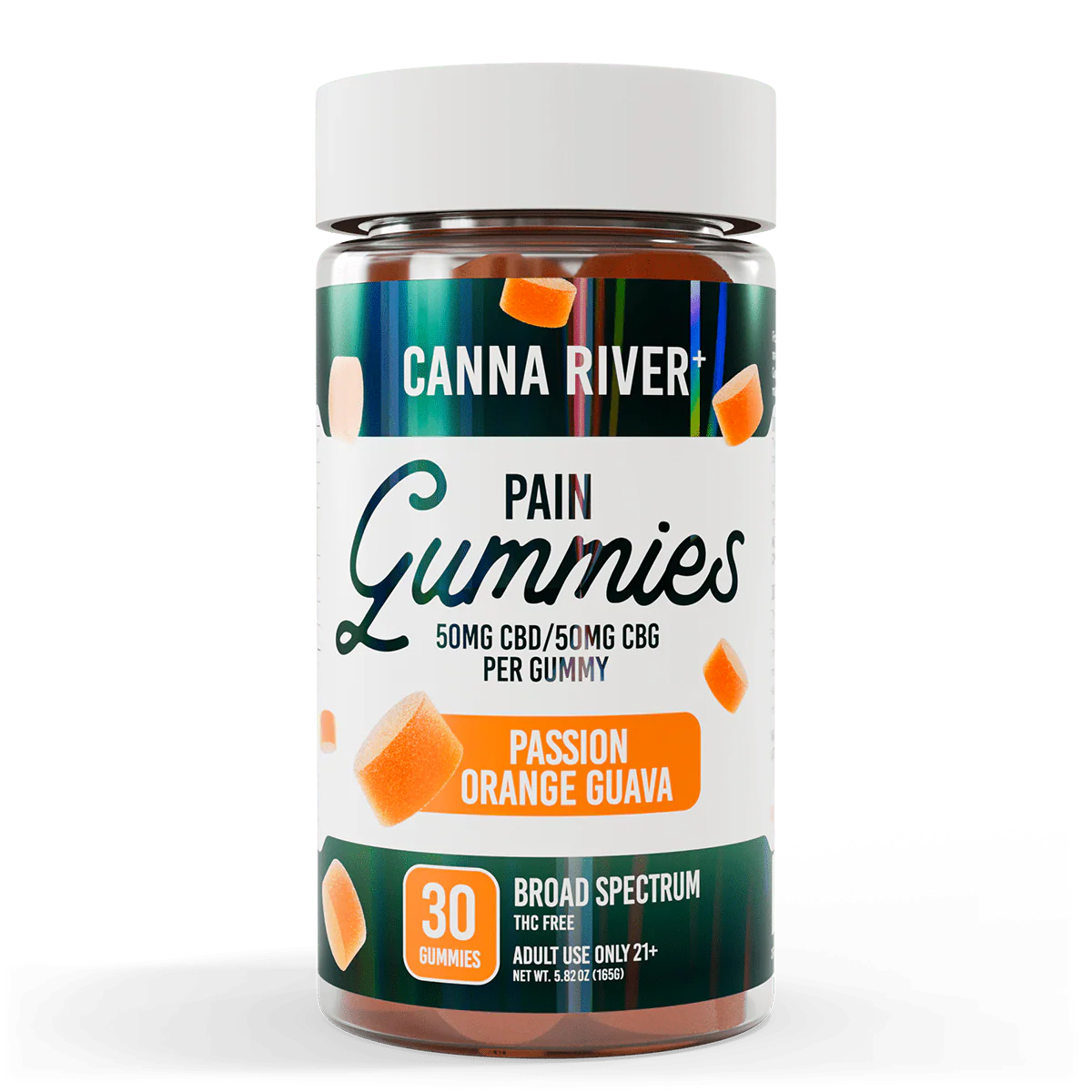 CANNA RIVER CBD PAIN GUMMIES BROAD SPECTRUM 3000MG JAR