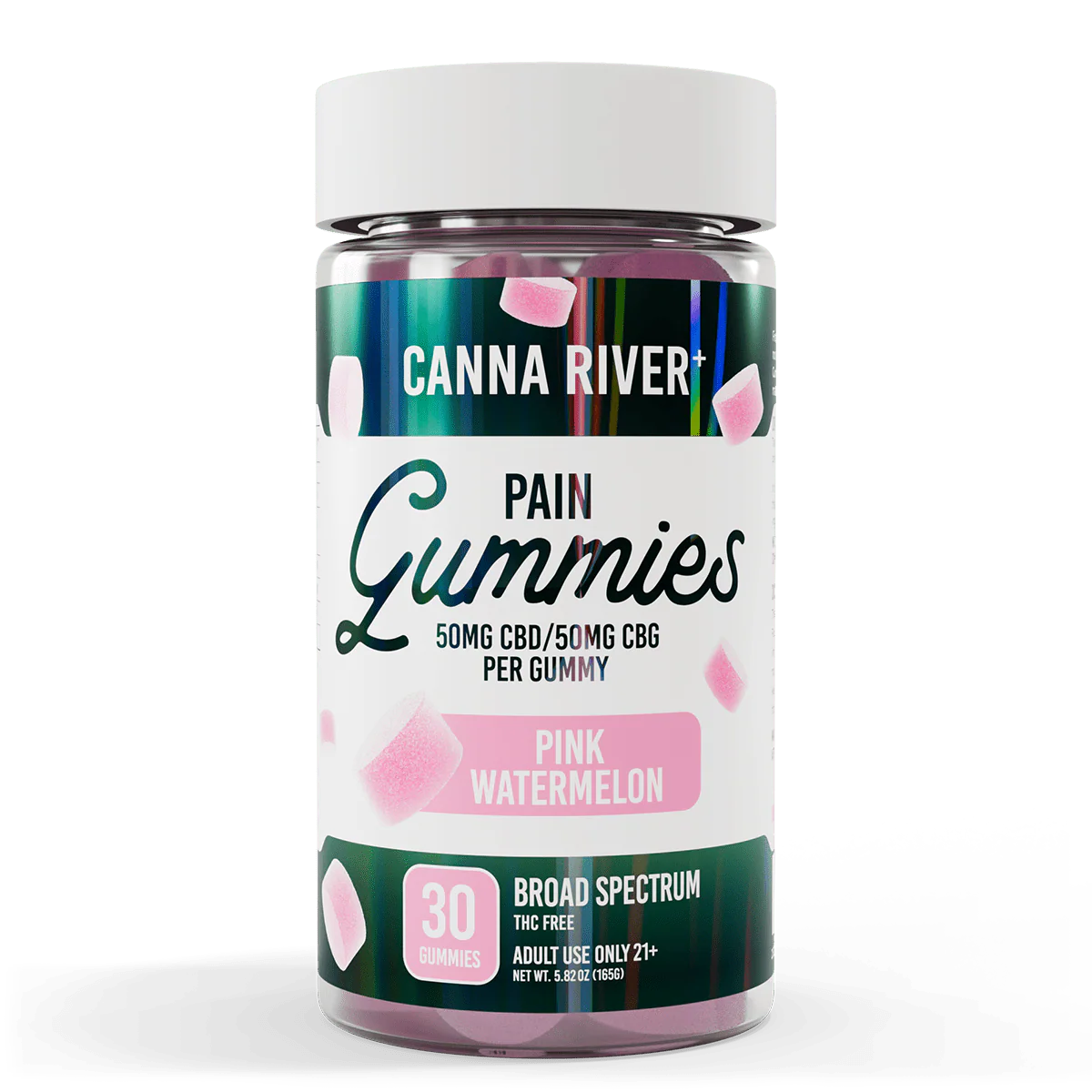 CANNA RIVER CBD PAIN GUMMIES BROAD SPECTRUM 3000MG JAR