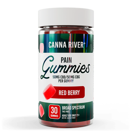 CANNA RIVER CBD PAIN GUMMIES BROAD SPECTRUM 3000MG JAR