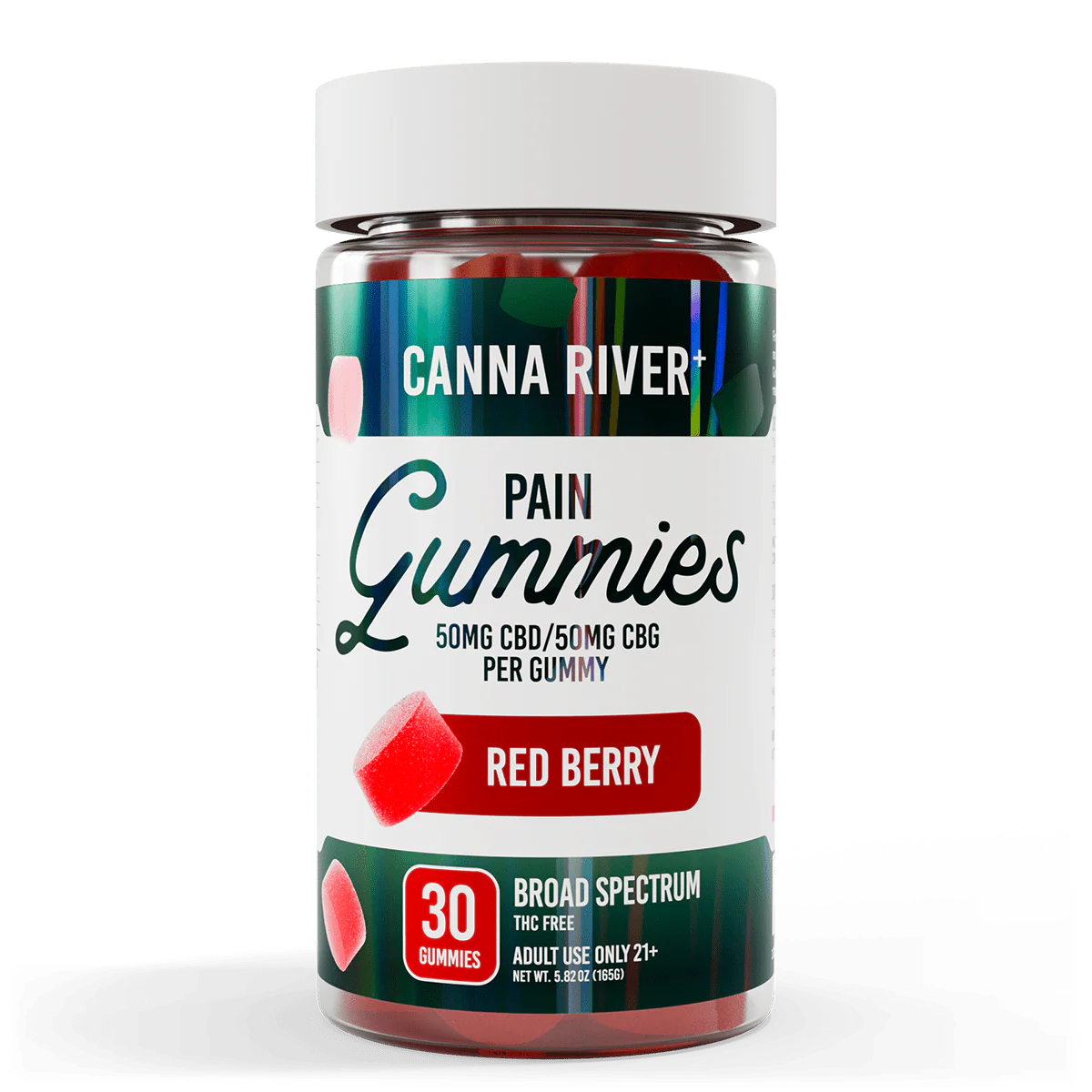 CANNA RIVER CBD PAIN GUMMIES BROAD SPECTRUM 3000MG JAR