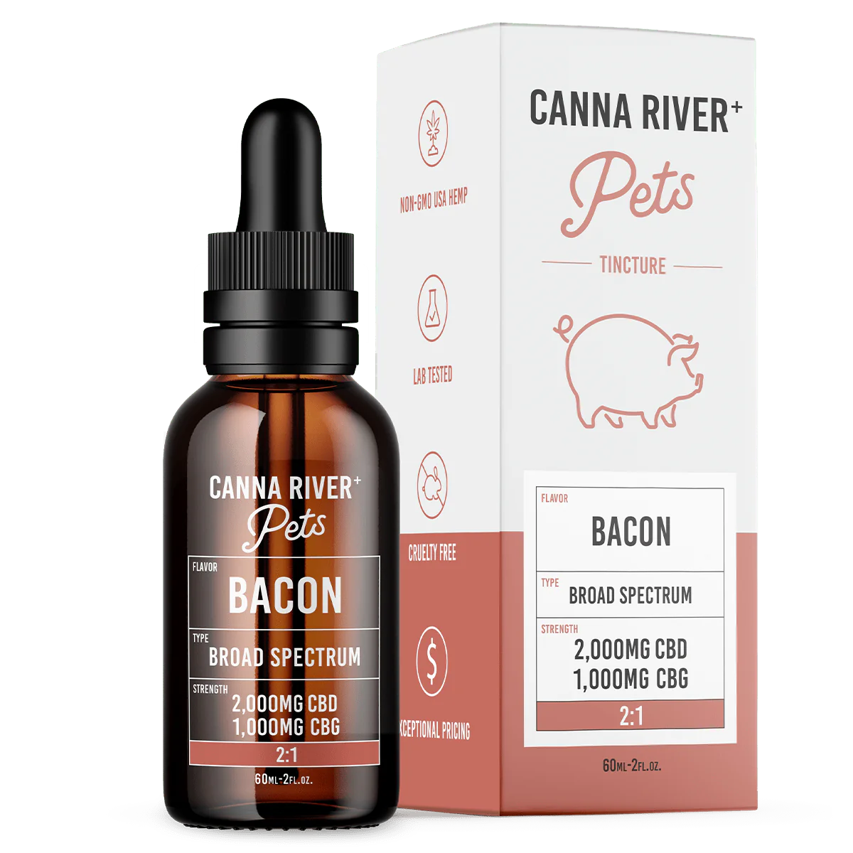 CANNA RIVER CBD PETS TINCTURE BROAD SPECTRUM 3000MG BOTTLE