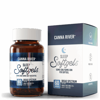 CANNA RIVER CBD SOFTGELS 100MG CAPSULES (60CT/JAR)