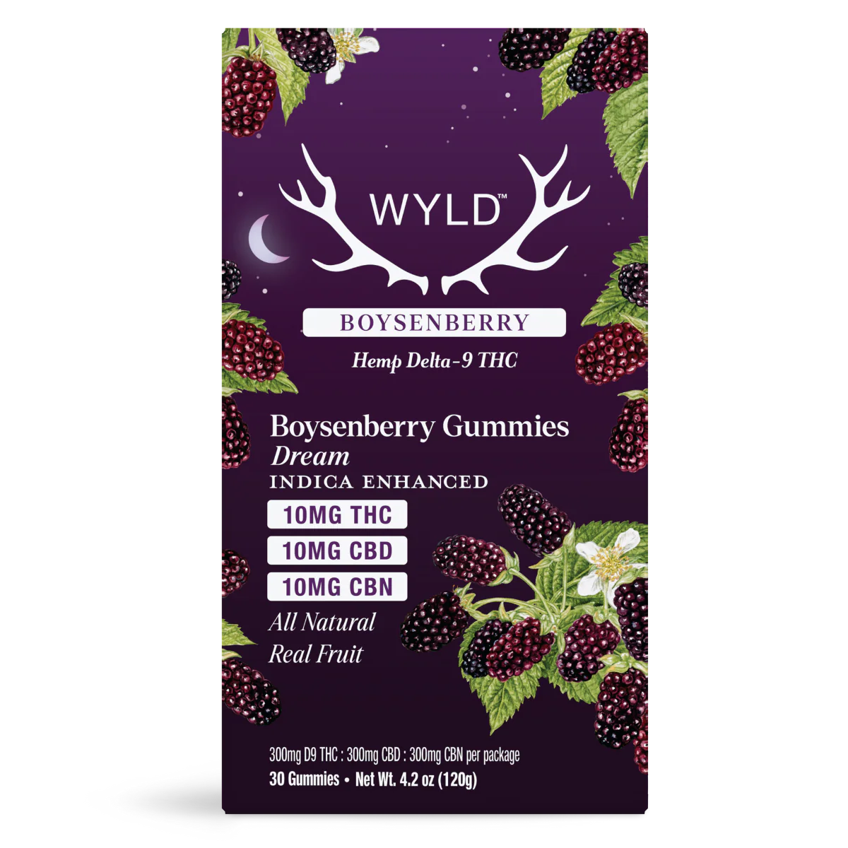 WYLD HEMP 10MG D9 + CBD GUMMIES (30CT/PACK)