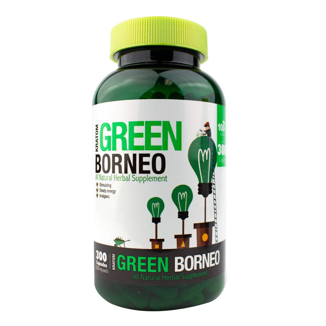 BUMBLE BEE KRATOM 300CT CAPSULES GREEN BORNEO 015568020858