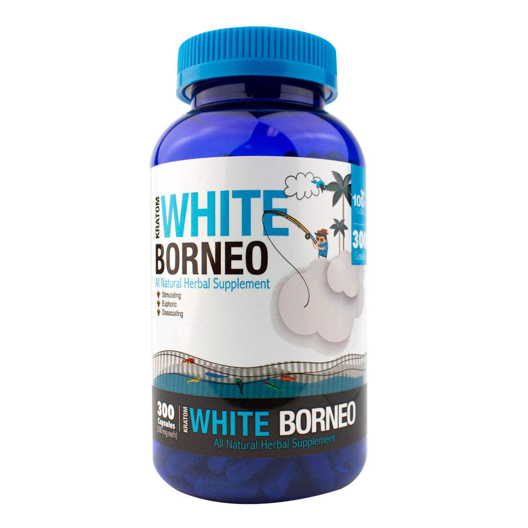 BUMBLE BEE KRATOM 300CT CAPSULES WHITE BORNEO 015568020827