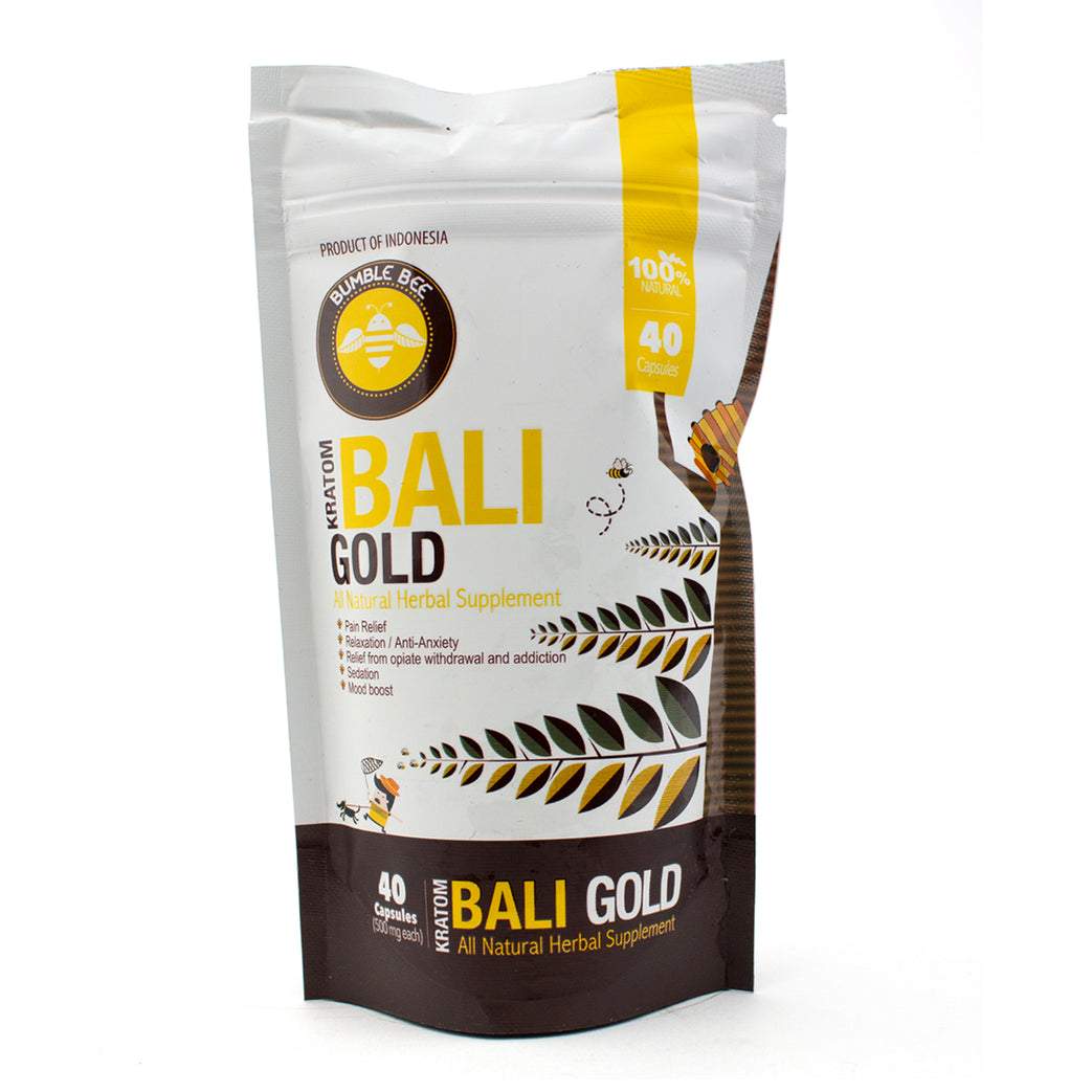 BUMBLE BEE KRATOM 40CT CAPSULES BALI 015568027130