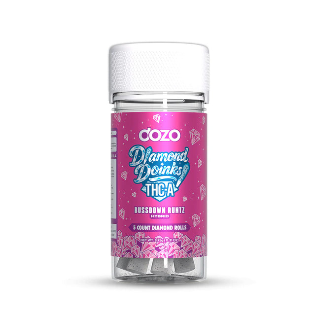 DOZO DIAMOND DOINKS 1.5 GRAM THC-A DIAMOND ROLLS (5CT JAR)
