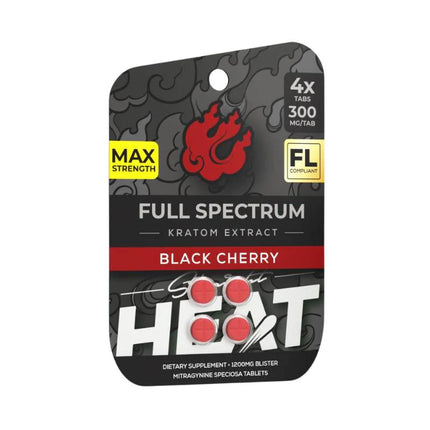 STRAIGHT HEAT FULL SPECTRUM KRATOM EXTRACT 300MG PER TAB (4CT PACK)