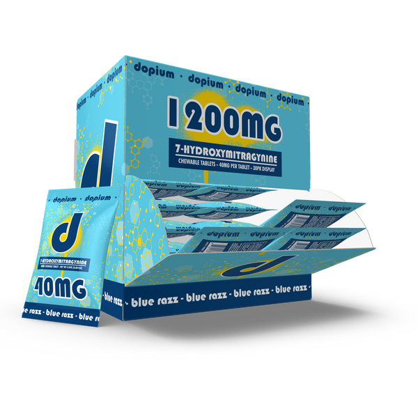 DOPIUM 7-HYROXYMITRAGYNINE 40MG TABLETS (30CT/DISPLAY)