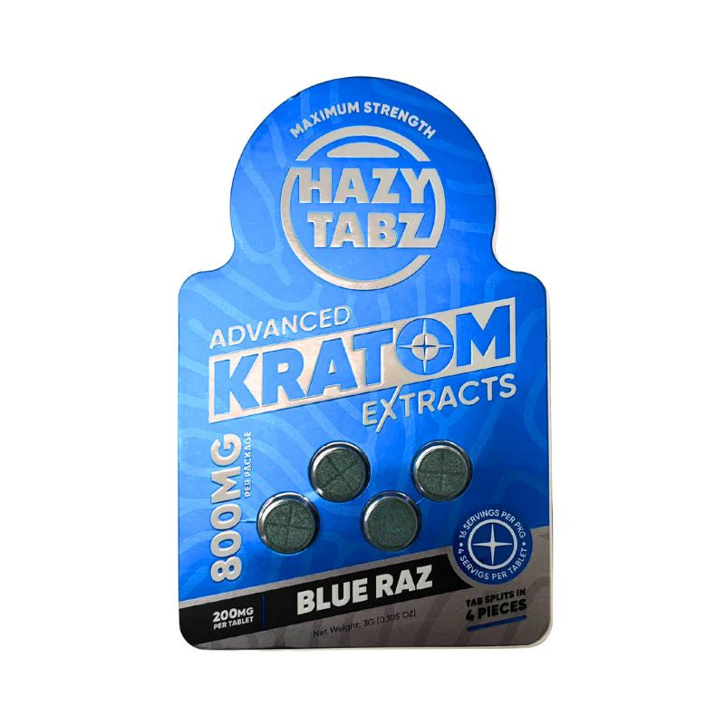 HAZY TABZ KRATOM EXTRACTS 200MG PER TAB (4CT PACK) (10 PACK DISPLAY)