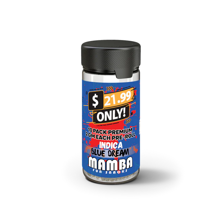 MAMBA $21.99 10 PACK PREMIUM 2 GRAM EACH PRE-ROLLS