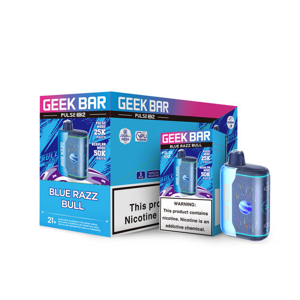 GEEK BAR PULSE X2 25K PUFFS CURVED 3D SCREEN DISPOSABLE (5CT DISPLAY)